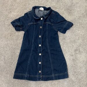 Cotton On Kids Denim Dress - Dark Blue